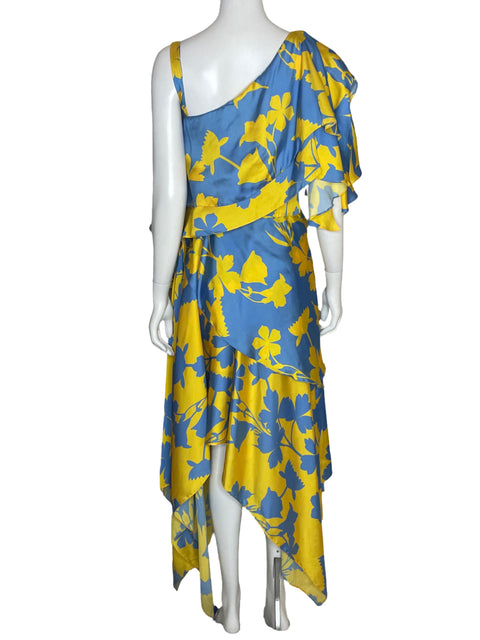 Vestido Clarissa Rosania Estampado Flores Amarillo-Talla S