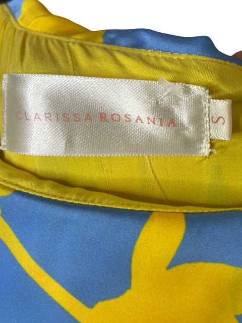 Vestido Clarissa Rosania Estampado Flores Amarillo-Talla S