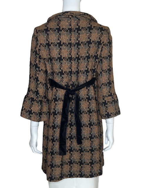 Chaqueta Daslu Tweed Largo Maron-Talla 38