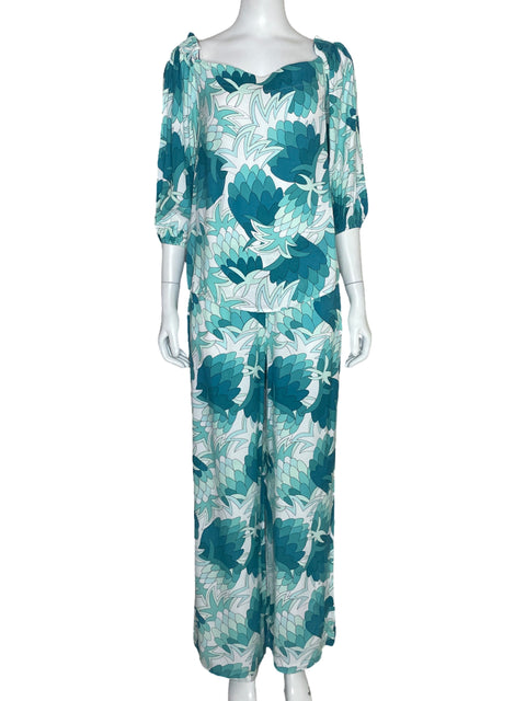 Set Trina Turk Estampado Azul-Talla 2