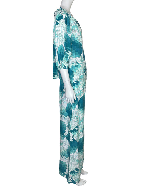 Set Trina Turk Estampado Azul-Talla 2