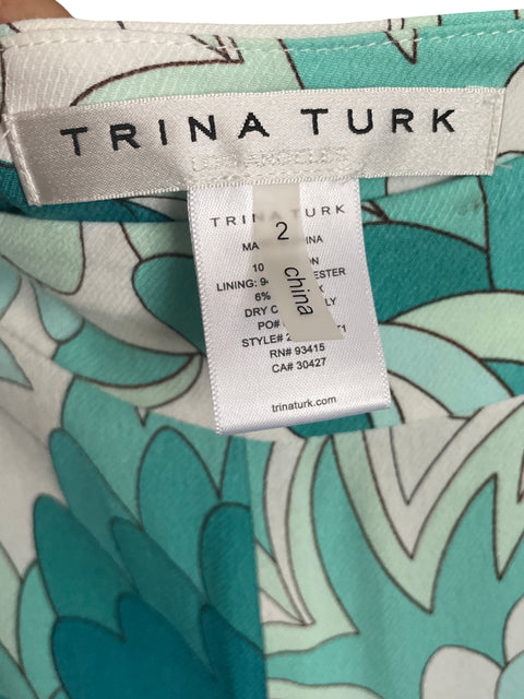 Set Trina Turk Estampado Azul-Talla 2