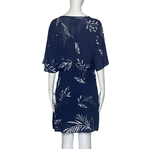 Vestido Lunelli Cuello Cruzado Azul-Talla S