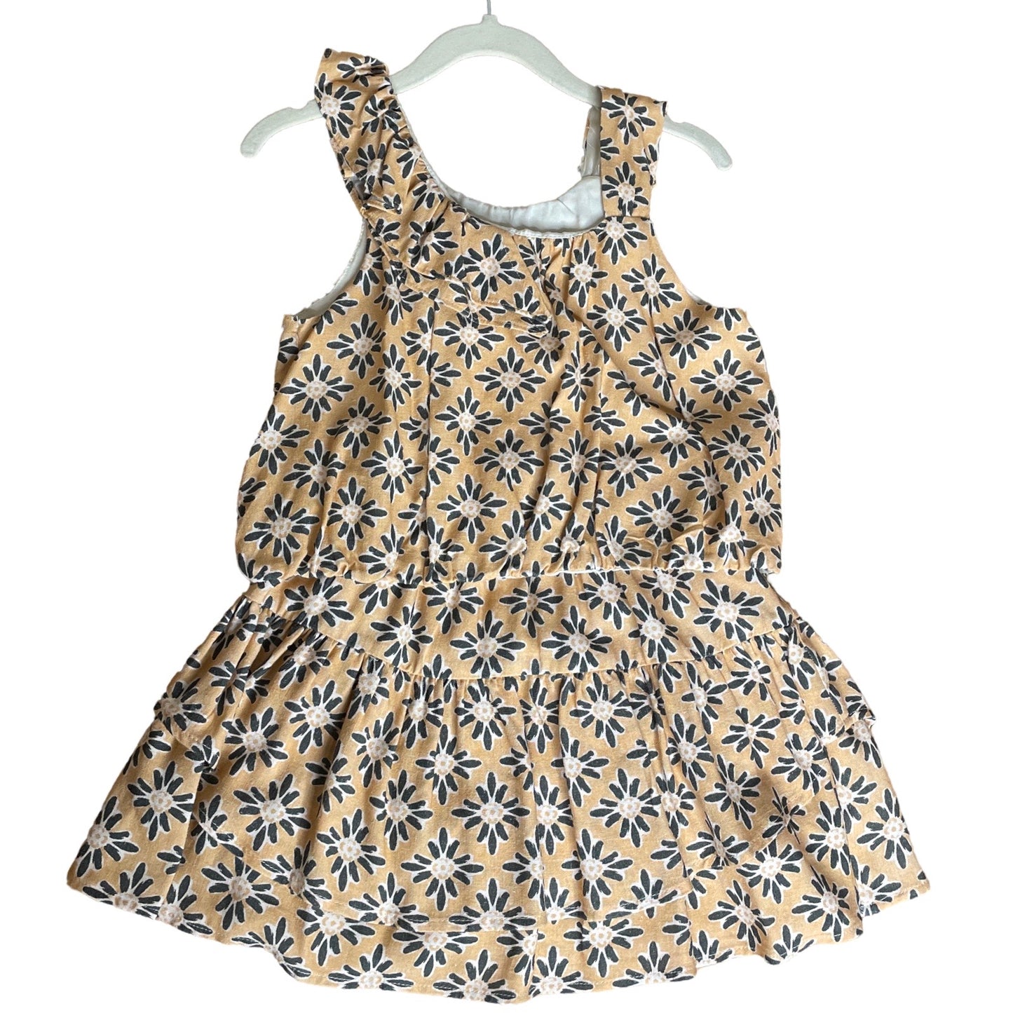 Set Zara Floral Falda Naranja-Talla 9