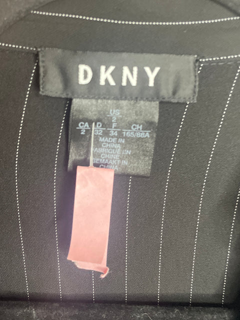 Vestido DKNY Rayas Negro-Talla 2