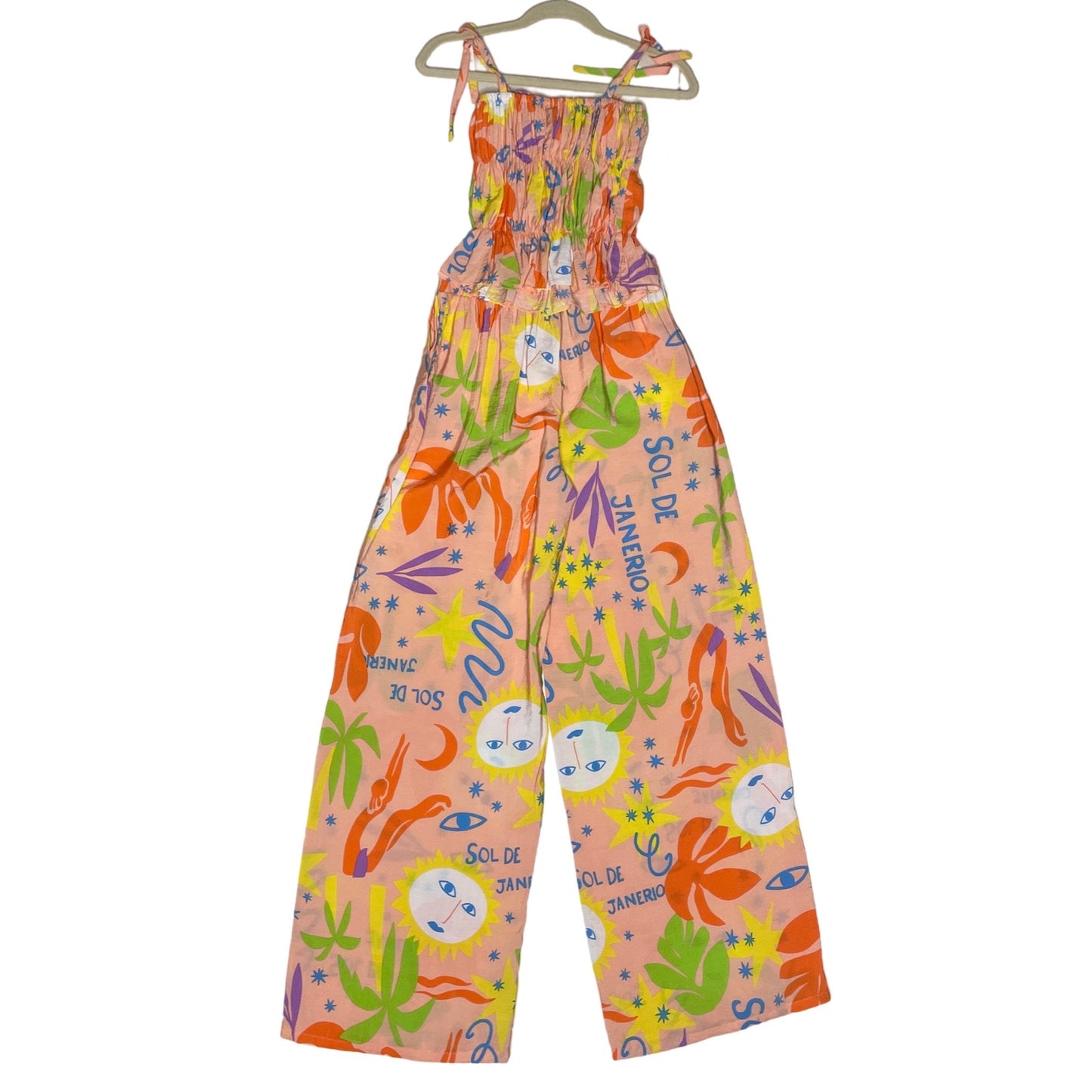 Set Zocca Top Encauchado +Pantalon Naranja-Talla
12