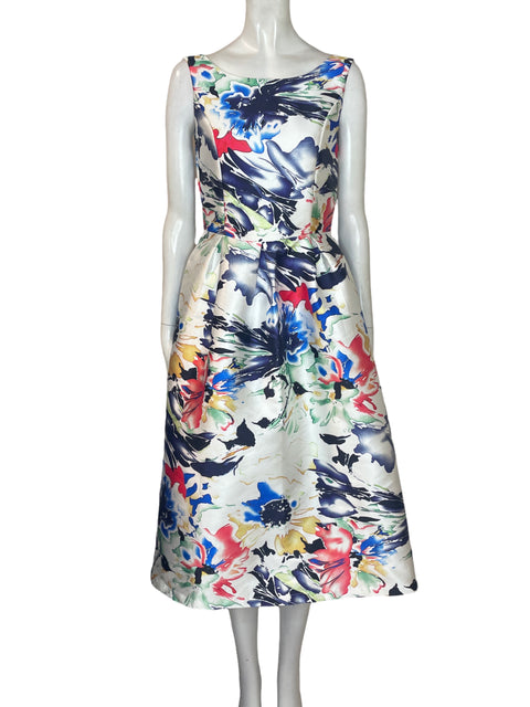 Vestido Tesoro TPS Estampado Campana Blanco-Talla S