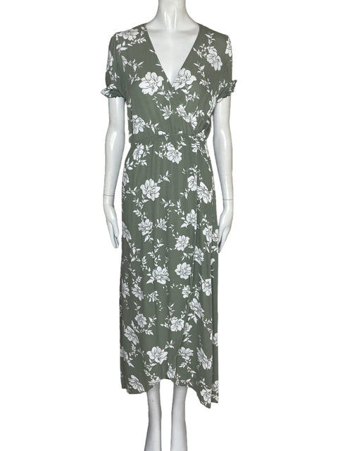 Vestido Emory Park Estampado Floral Verde-Talla S
