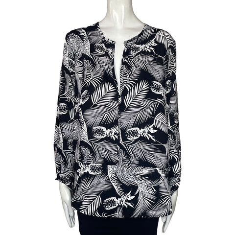 Blusa Lumiere Cuello V Negro-Talla M