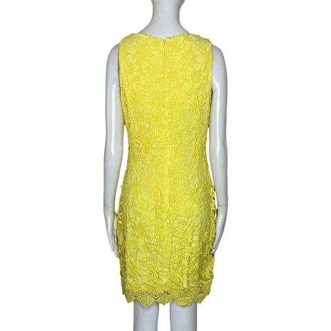 Vestido Ralph Lauren Encaje Amarillo-Talla 6