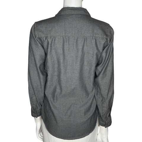 Camisa Calvin Klein Manga Larga Gris-Talla L