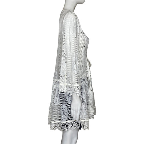 Kimono Waimari Encaje Blanco-Talla S