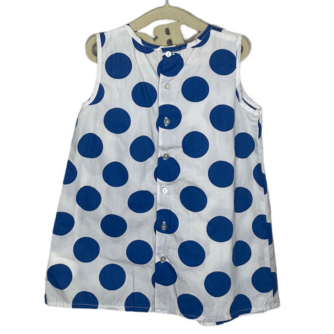 Vestido Epk Plisado Puntos Blanco-Talla 3A