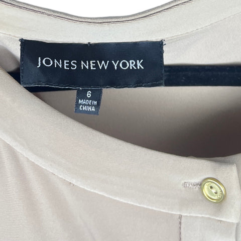 Vestido Jones New York Fluido Beige-Talla 6