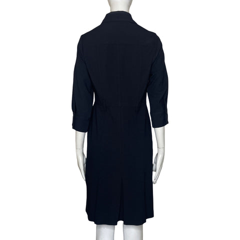 Vestido Zara Camisero Negro-Talla M