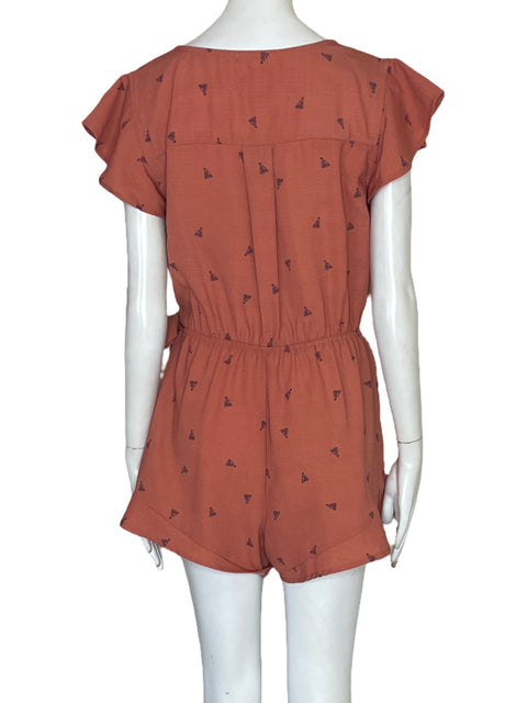 Romper EM Estampado Naranja-Talla L