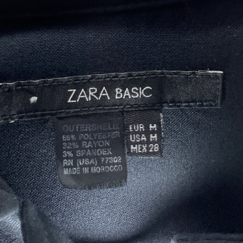 Vestido Zara Camisero Negro-Talla M