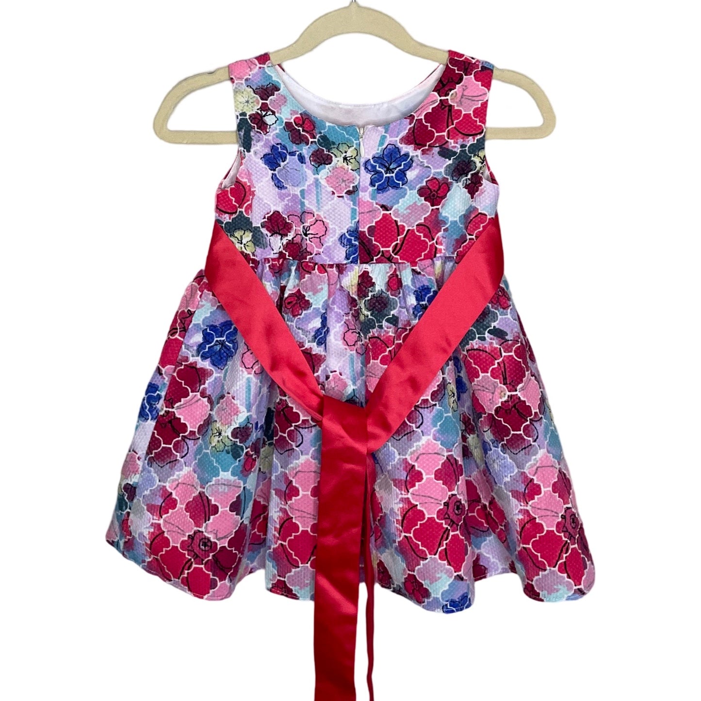 Vestido Dorissa Floral Rosado-Talla 18M