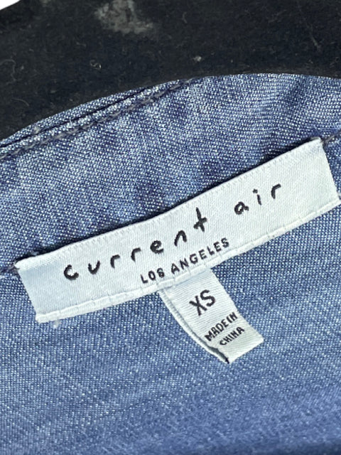 Camisa Current Air Mangas Vuelos Azul-Talla XS