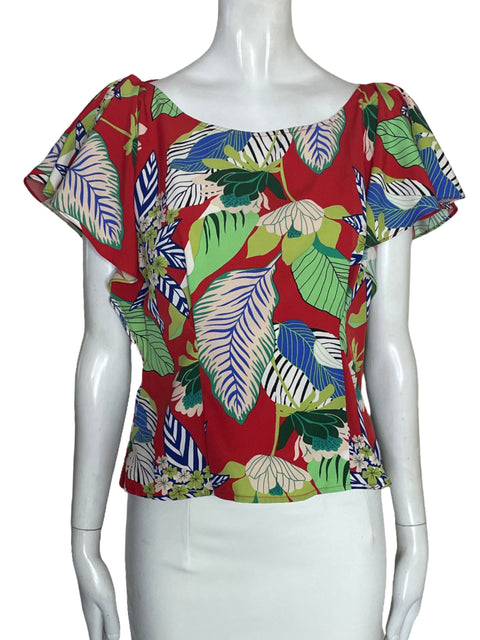 Blusa Milk & Honey Estampado Hojas-Talla S
