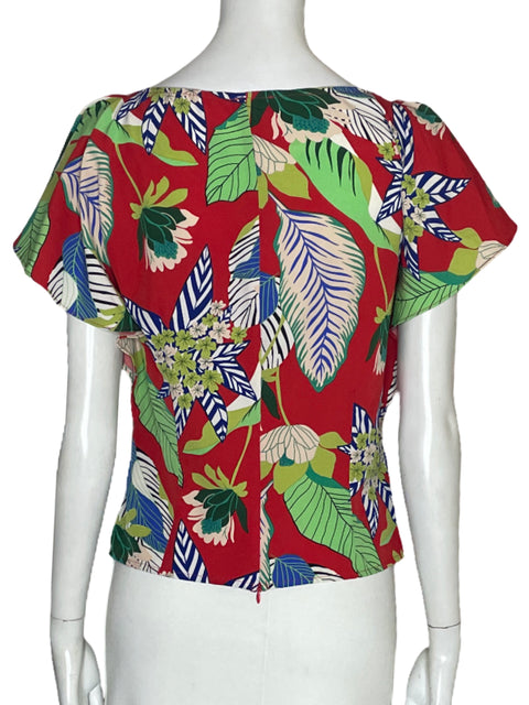 Blusa Milk & Honey Estampado Hojas-Talla S