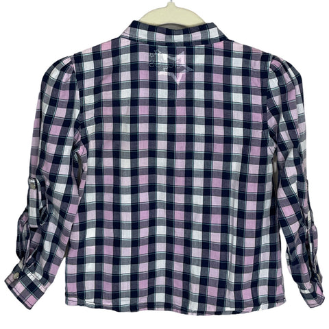 Camisa Guess Cuadros Azul-Talla 4