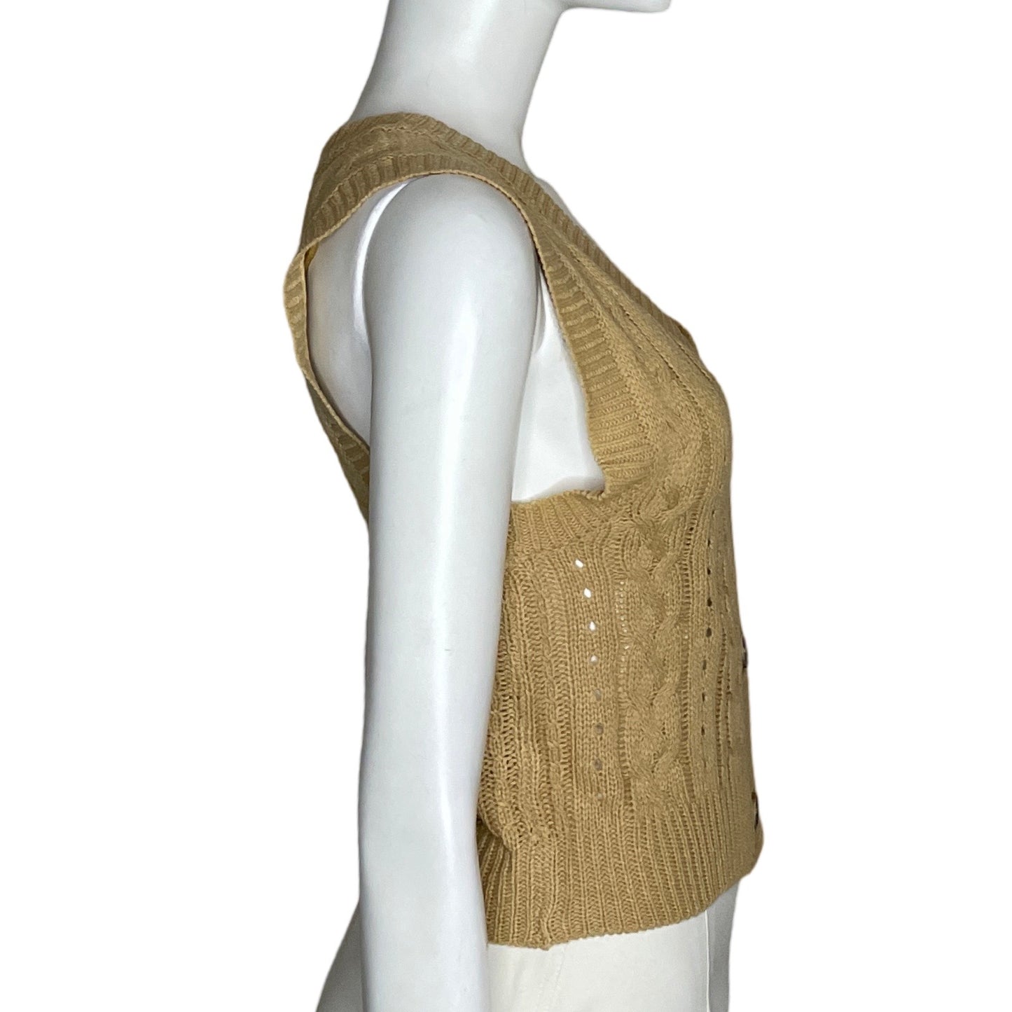 Cárdigan Iris Botones Beige-Talla M