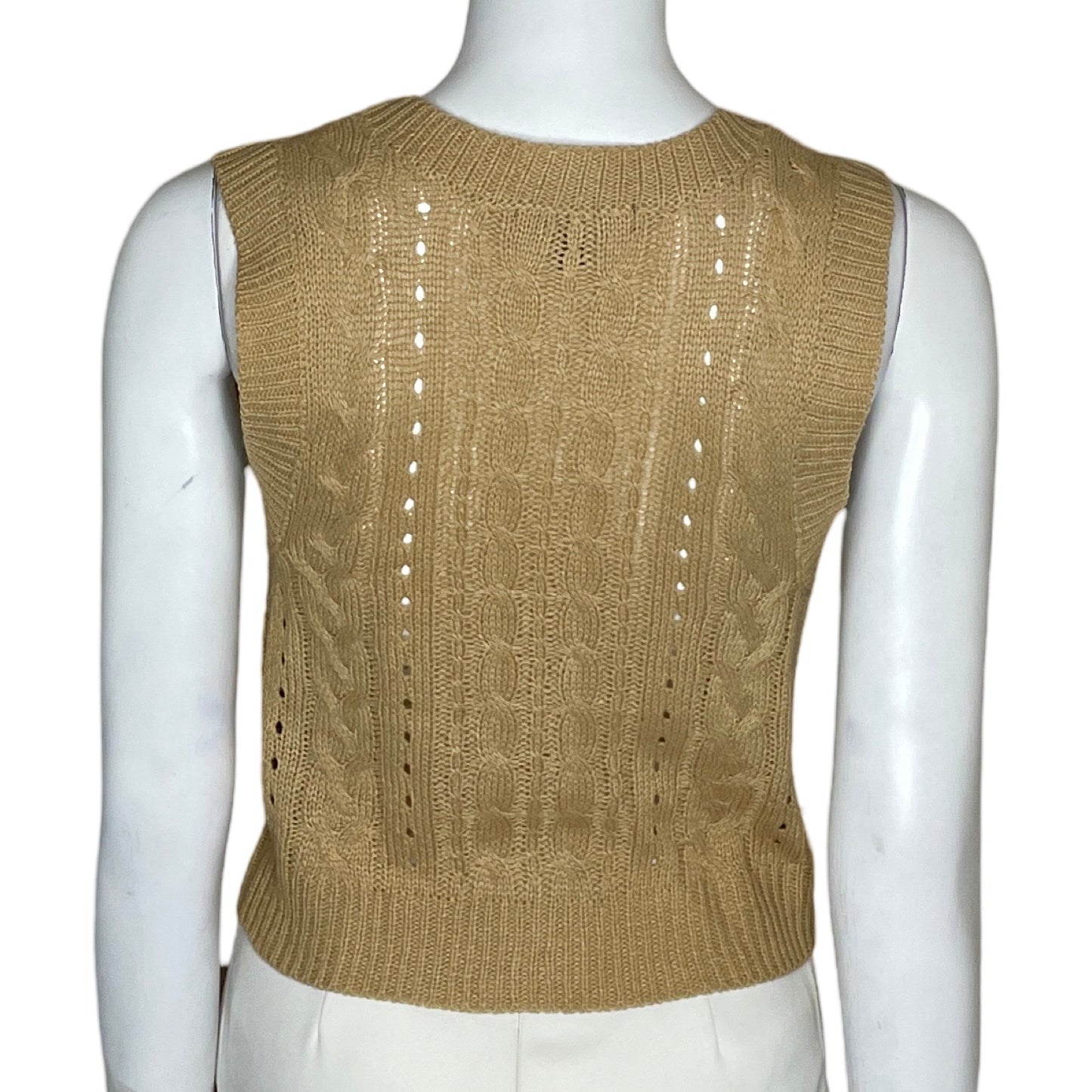 Cárdigan Iris Botones Beige-Talla M