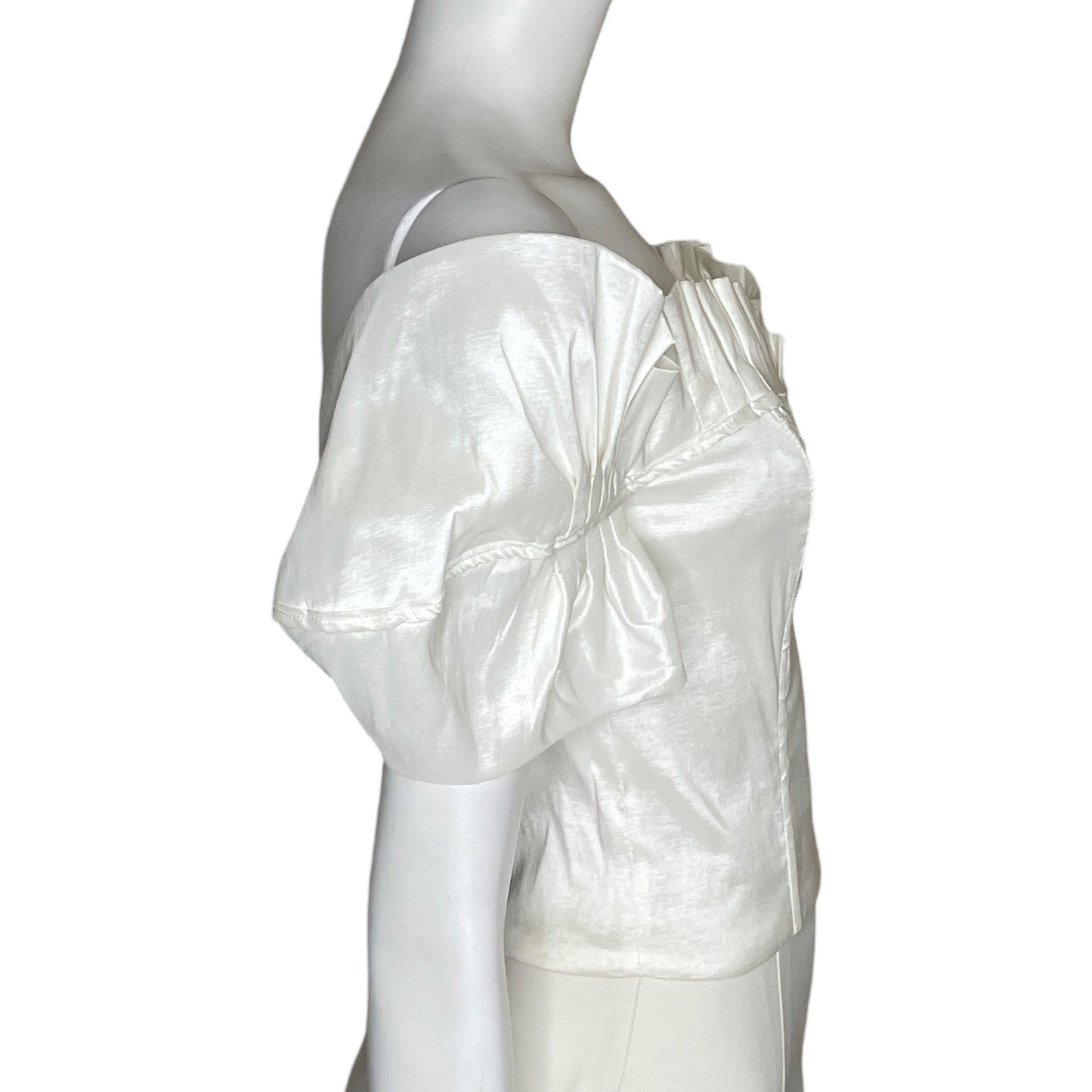 Blusa Milk + Honey Plisada Blanco-Talla M