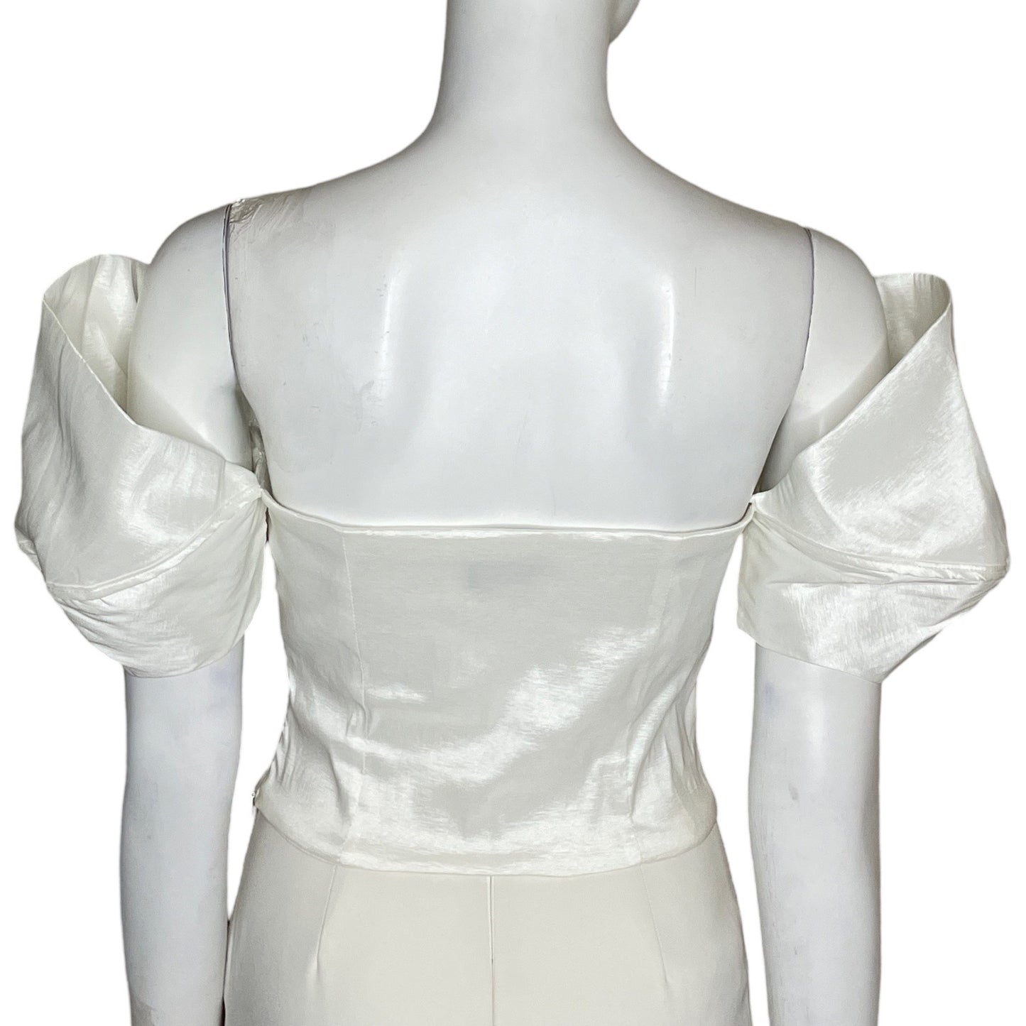 Blusa Milk + Honey Plisada Blanco-Talla M