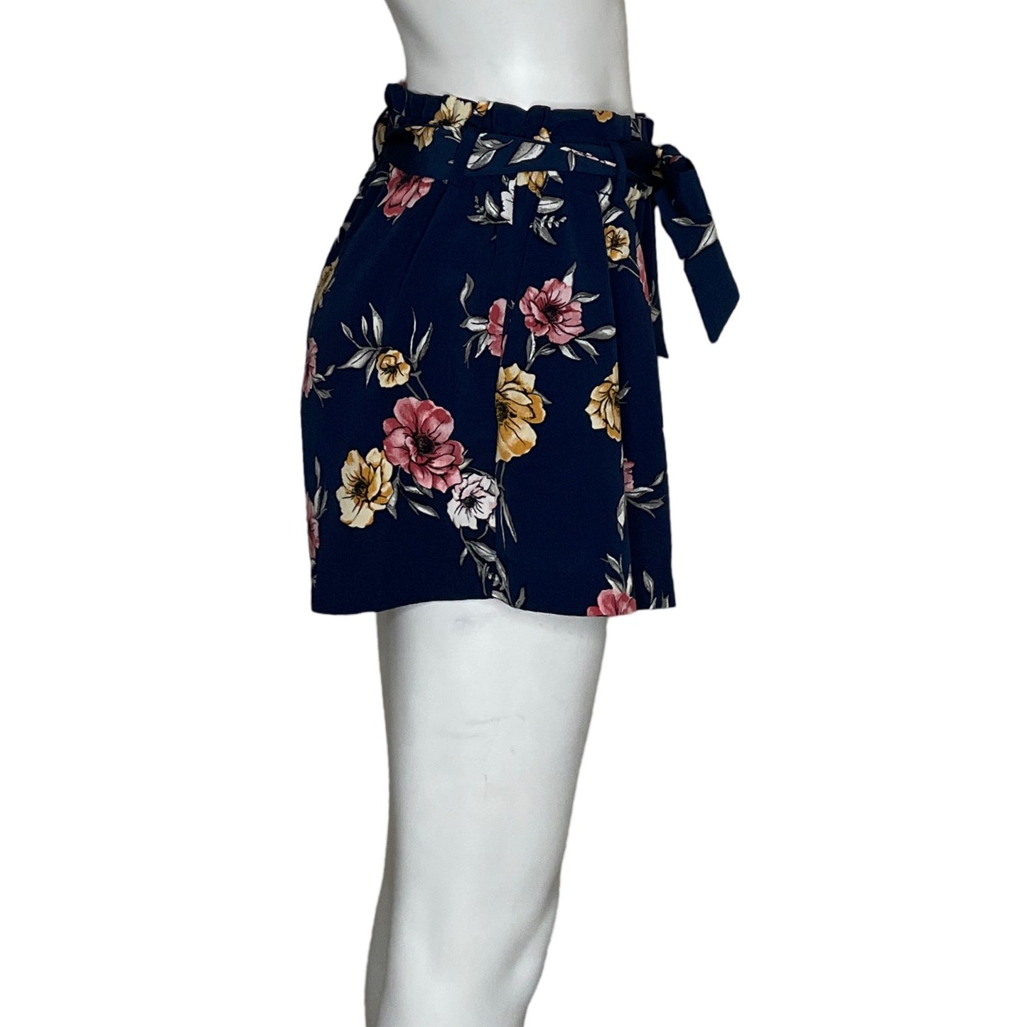 Short Bláshe Floral Paper Bag Azul-Talla S