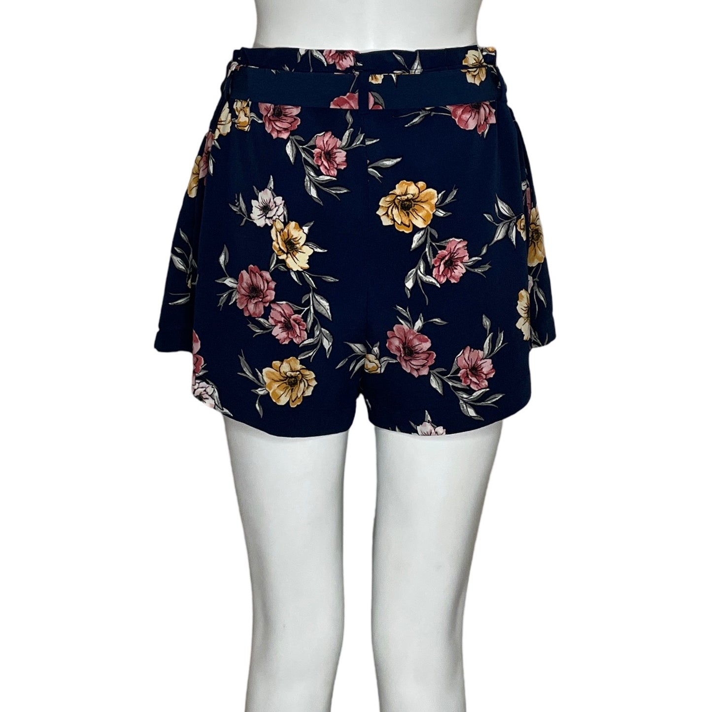 Short Bláshe Floral Paper Bag Azul-Talla S
