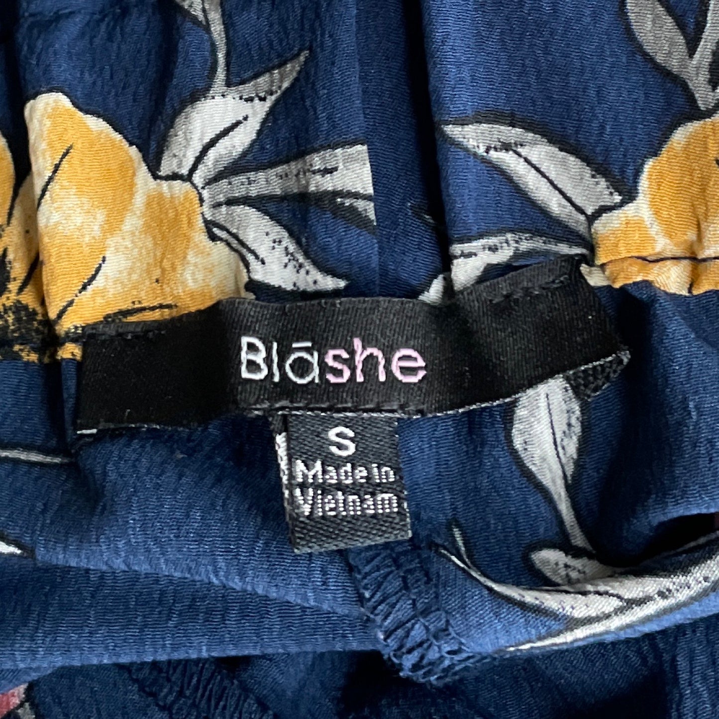 Short Bláshe Floral Paper Bag Azul-Talla S