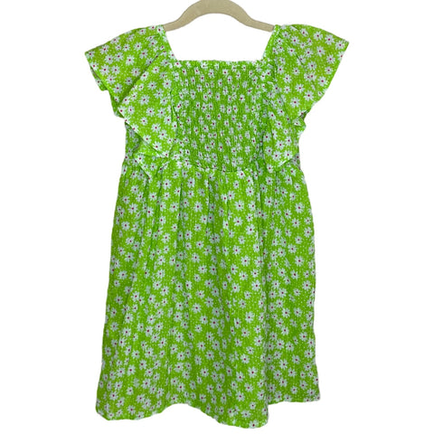 Vestido Primark Floral Verde-Talla 3-4Y