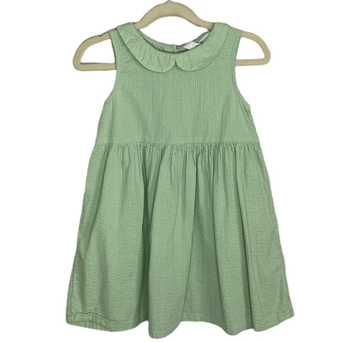 Vestido H&M Sin Mangas Verde-Talla 4T