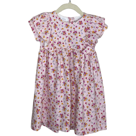 Vestido Zara Floral Vuelos Rosado-Talla 2-3Y
