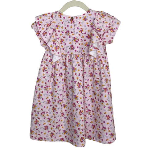 Vestido Zara Floral Vuelos Rosado-Talla 2-3Y