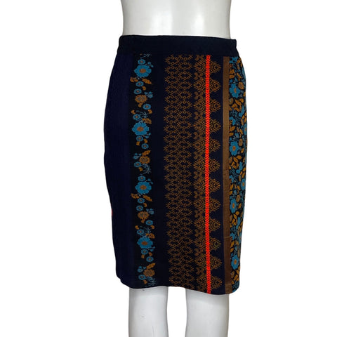 Falda Dolan Tejido Botones Marron-Talla S