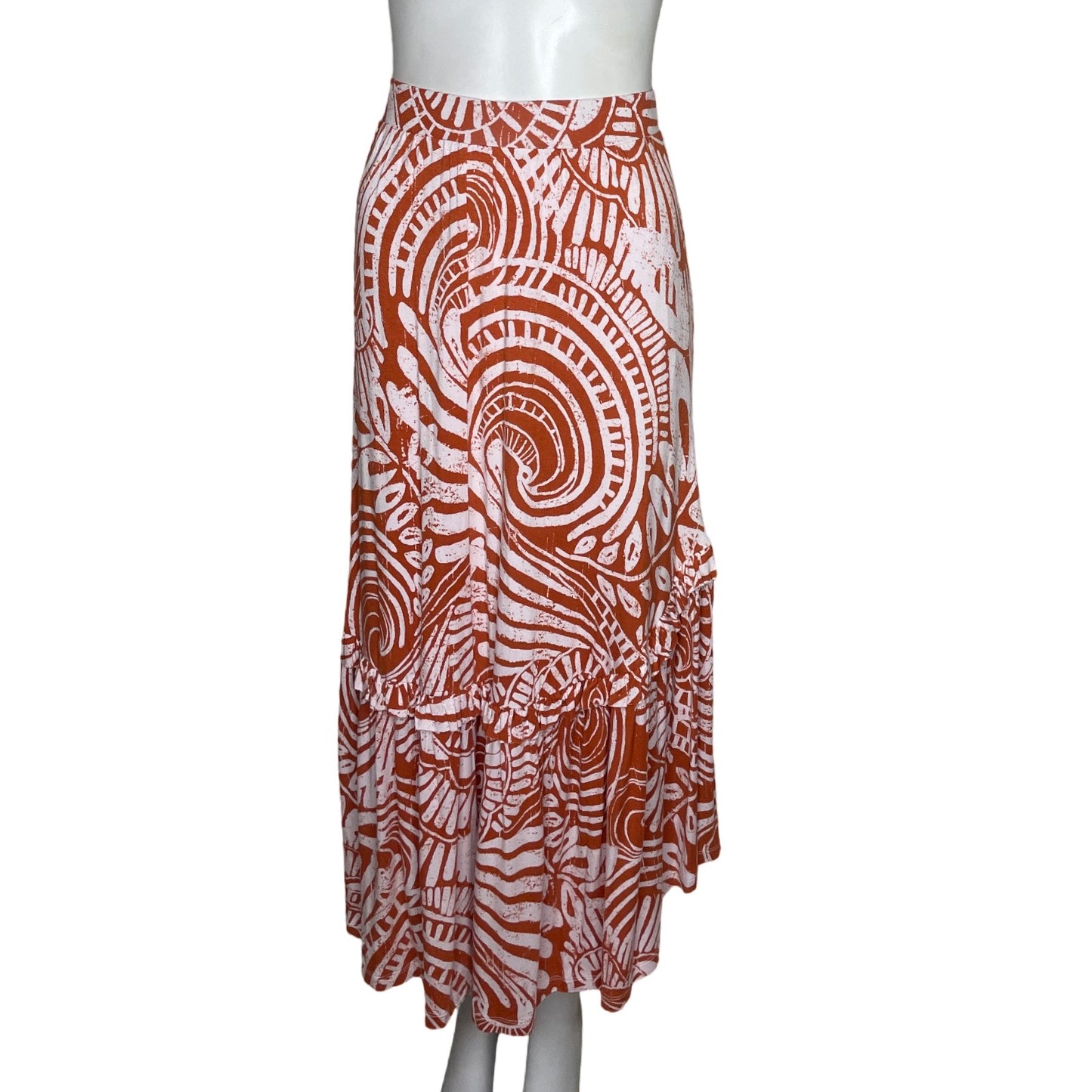 Falda Anthropologie Fluida Naranja-Talla M