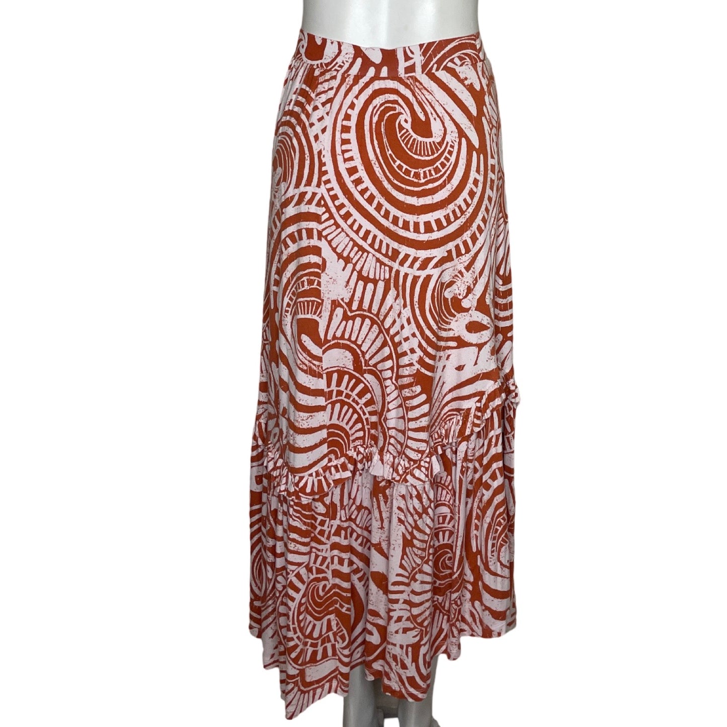 Falda Anthropologie Fluida Naranja-Talla M