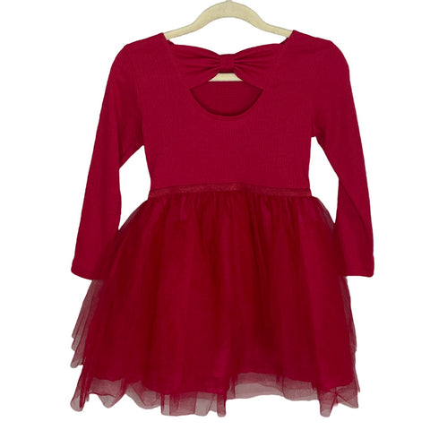 Vestido H&M Tul Rojo-Talla 3-4T