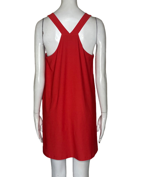 Vestido MNG Tiras Naranjado-Talla 4