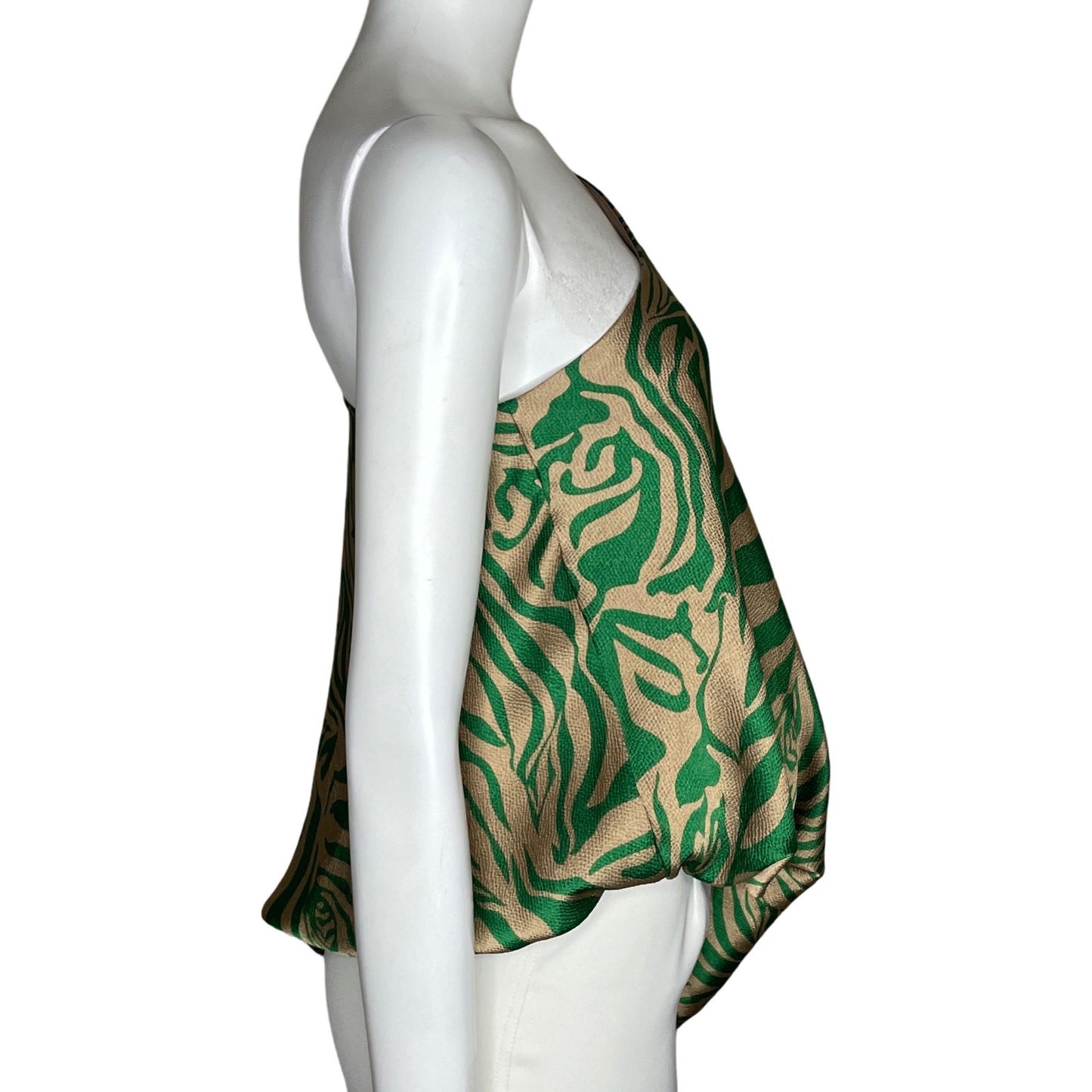 Blusa Tyche One Shoulder Verde-Talla L