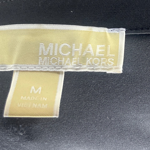 Blusa Michael Kors Cuello Cadena Negro-Talla M