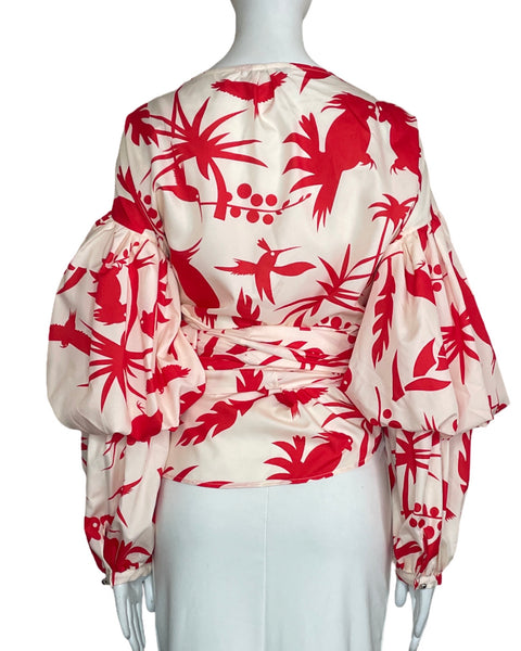 Blusa Creta Estampado Rojo-Talla 4