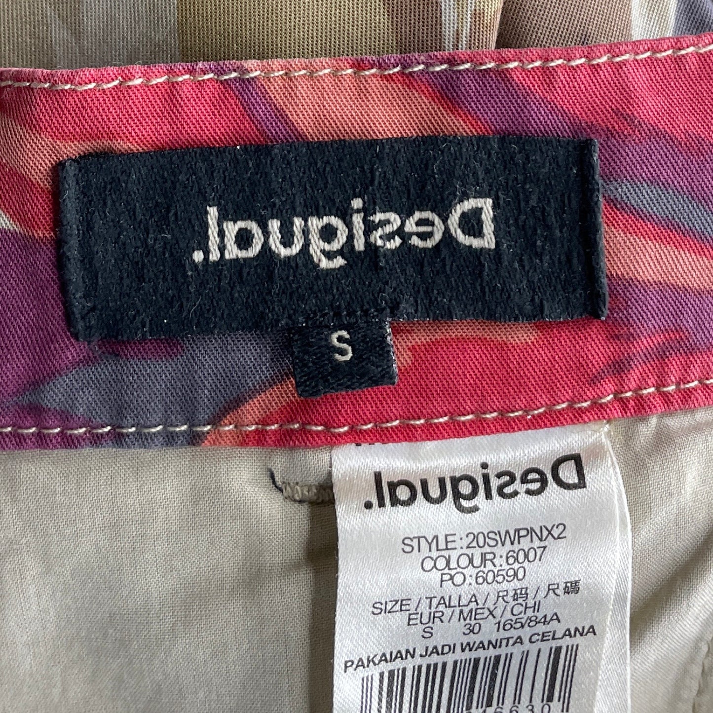 Pantalón Desigual Jogger Beige-Talla S