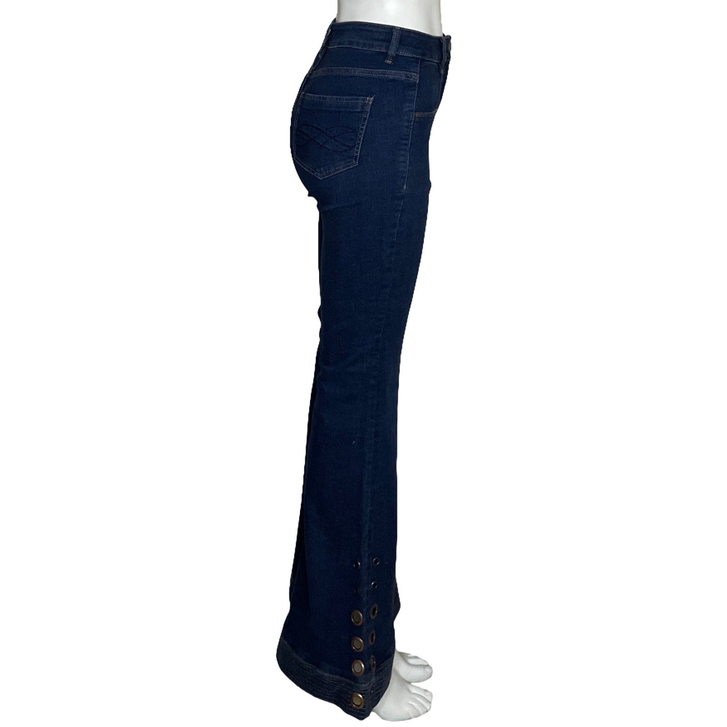 Pantalón Pinkfilosofy Flare Azul-Talla XS
