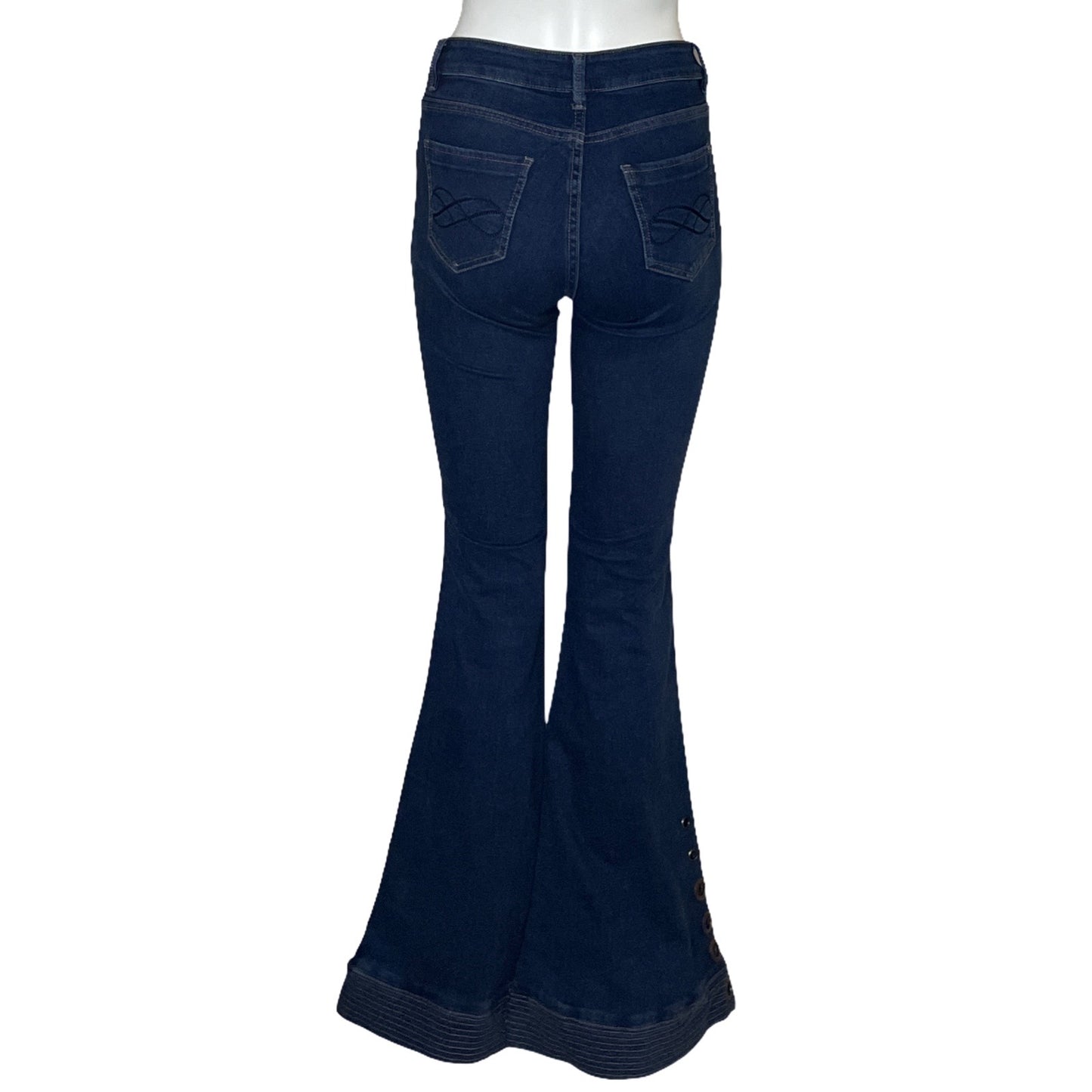 Pantalón Pinkfilosofy Flare Azul-Talla XS