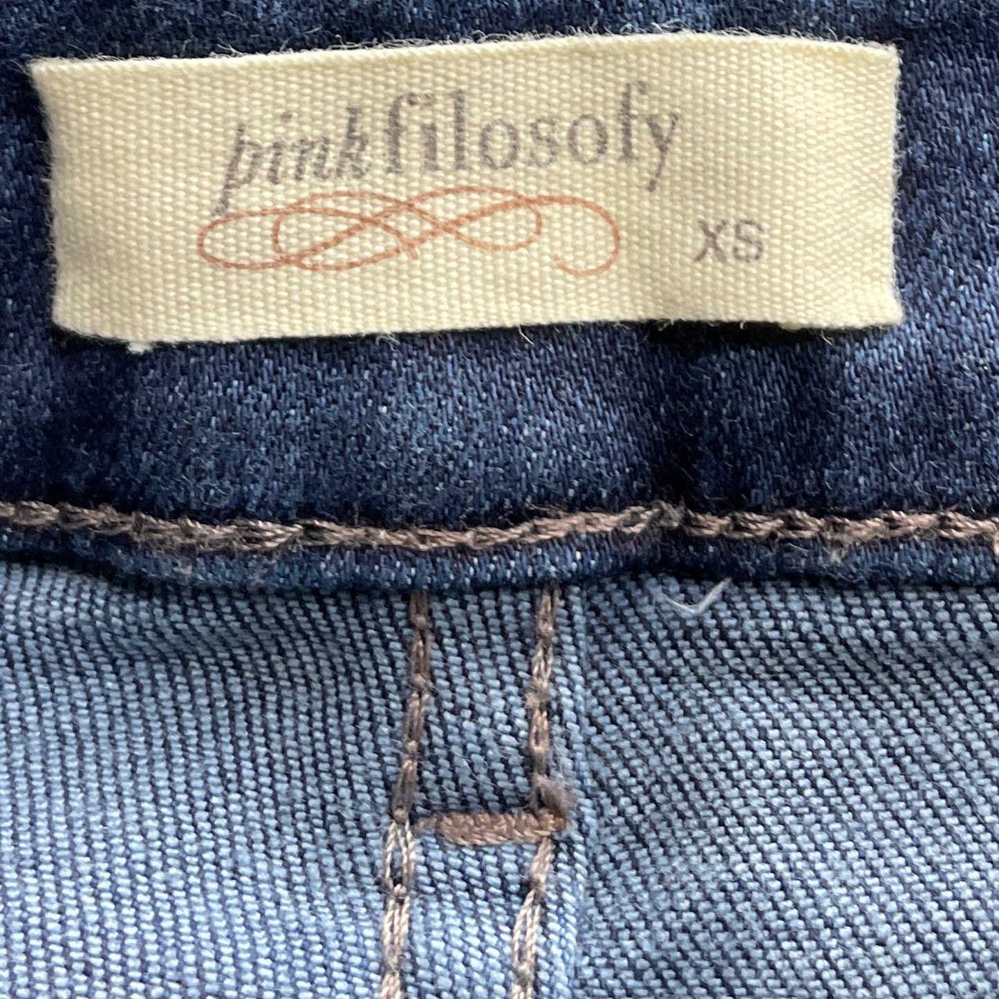 Pantalón Pinkfilosofy Flare Azul-Talla XS
