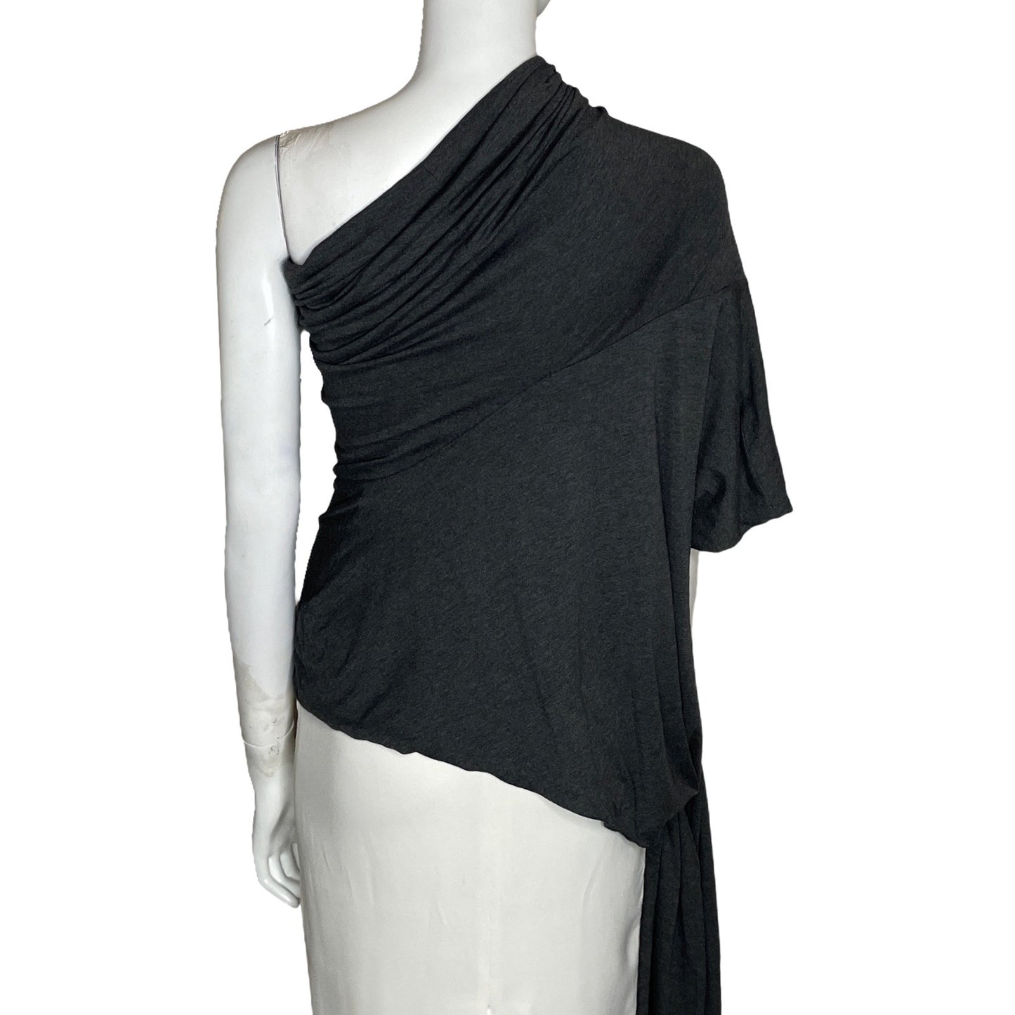 Top Maria Elena Villamil Asimétrico Gris-Talla U